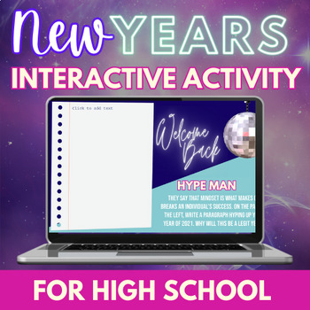 Preview of New Years 2024 Activity for High School | Back to School New Year