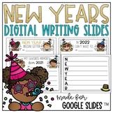 New Years 2024 Digital Writing Activities for Google Slide