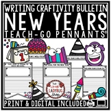 New Years 2024 January Writing Prompt Activity Bulletin Bo