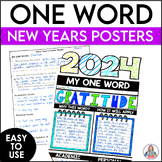 New Years 2024 One Word Project - New Years Craft Poster f