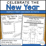 New Years 2024 Review and Resolutions Printable Activities