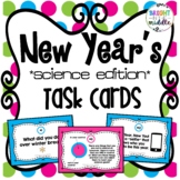 New Years 2024 Task Cards: Science Edition - PRINT AND DIGITAL