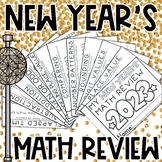 New Years 2024 Math Review Activity Booklet