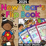 New Year's Activities 2024 Writing Crafty Flip Book with F