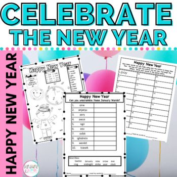 Preview of Happy New Year Activity Worksheets Dollar Deal