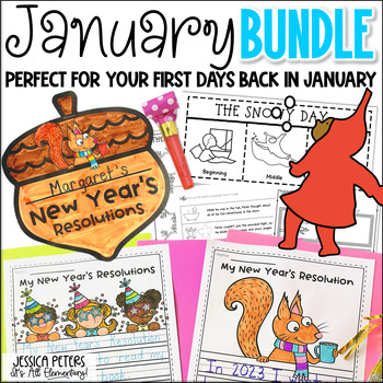 Preview of New Years Activities for ALL Subjects | Winter Reading and Math | January