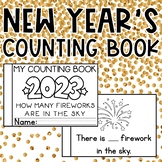 New Years 2024 Kindergarten Math Activity Counting 1-10 Mini Book