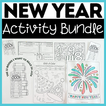 Preview of New Years Activity Bundle for 2024