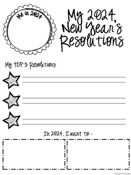 New Year's Resolution (Canadian Version) by Zanah McCauley | TpT