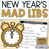 New Years Activity | Parts of Speech | Mad Libs