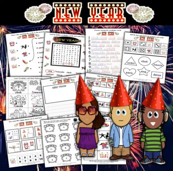Preview of New Years Activity Set