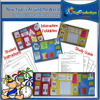 Preview of New Years Around the World Lapbook/Interactive Notebook