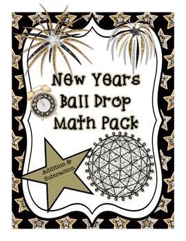 Preview of New Years Ball Drop 2 Digit Addition/Subtraction