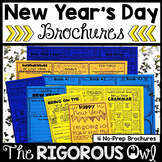 New Year's Brochure Tri-folds | Grammar, Vocabulary, Math,