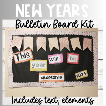 New Years Bulletin Board! by Two Little Chirps | TPT
