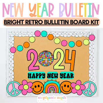 Preview of New Years Bulletin Board | New Years Resolution Bulletin Board | January