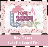 New Years Bulletin Board Kit & Craft | Rodeo Disco Theme Eng & Fr