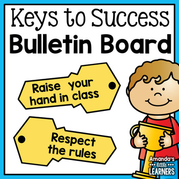 Preview of Back to School Bulletin Board Set - Keys for Success