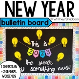 New Years Bulletin Board Set for January With 3 Wording Options