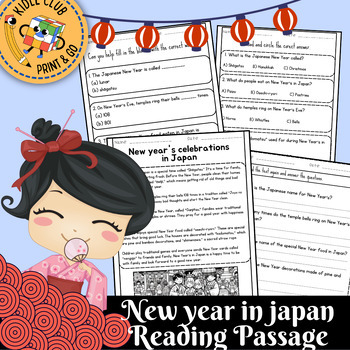 Preview of New Years Celebrations Around The World | New year in Japan Reading Passage