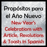 New Year's Celebrations with Article, Resolutions and Toas