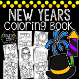 New Years Coloring Book {Made by Creative Clips Clipart}