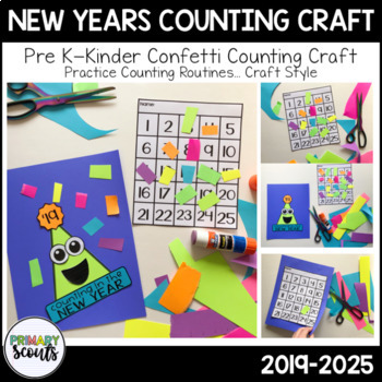 Preview of New Years Counting Craft - FREEBIE