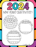 New Years Disco Ball Craft Activity 2024
