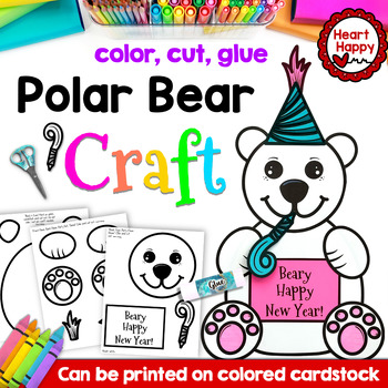Preview of New Years Craft | Polar Bear Winter Craft