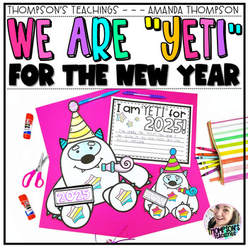 Preview of New Years Craft | Yeti for the New Year | 2025 Craft