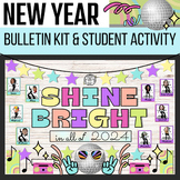 New Year Disco Ball Bulletin Board Kit and Student Activit