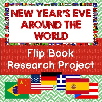 New Years Around the World social studies project with interactive