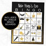 New Years Eve Bingo | 90 Cards | New Years Party | New Yea
