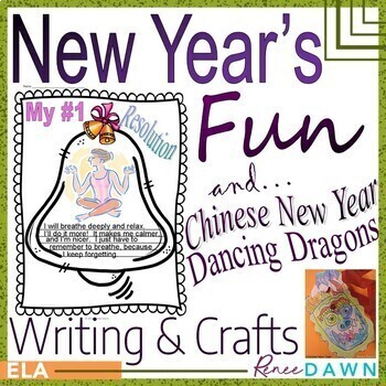 Preview of New Years Writing - New Years Bulletin Boards - Fun Crafts & Chinese New Year