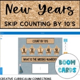 New Years Functional Math Skip Counting by 2's Boom Cards Fill In