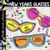 New Years Glasses | Sights Set on a New Year | Craft and Writing