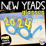 New Years Glasses Craft 2024