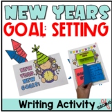 New Year's Goal Setting Activity Craft for ANY YEAR 2nd 3rd Grade
