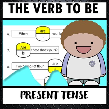 Preview of New Years Auxiliary Verb Present Tense: Is Are Am Worksheet ESL Activity