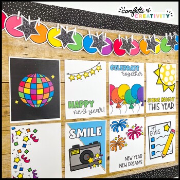 New Years Holiday Posters by Confetti and Creativity | TPT