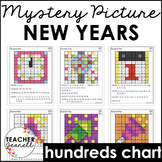 New Years Hundreds Chart Mystery Picture - New Years Math
