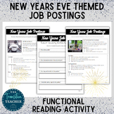 New Years Job Postings | Functional Reading | Career Exploration
