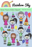 New Years Kids Clipart 2016