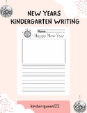 New Years Kindergarten Writing Page