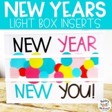New Years Light Box Inserts - Heidi Swapp or Walmart