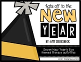 New Years Literacy Activities - Hats Off to the New Year