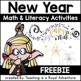 New Year Math and Literacy Activities
