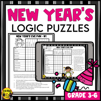 Preview of New Year's Logic Puzzles | Paper and Digital