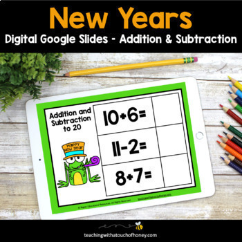 Preview of New Years Math Activities | Basic Math Facts | Addition and Subtraction