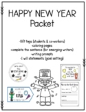 New Years Pack (tags and worksheets)